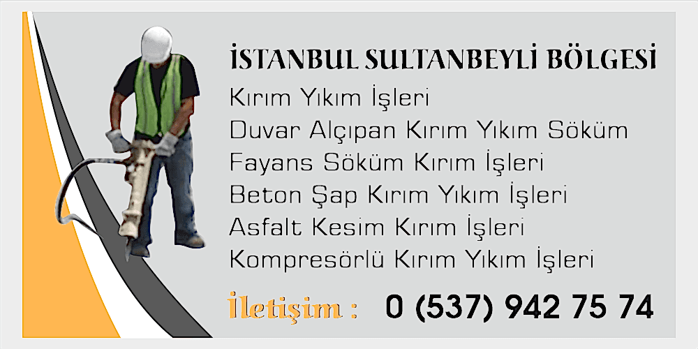 Sultanbeyli Asfalt Kesim Beton Kesim Şap Kırım İşleri