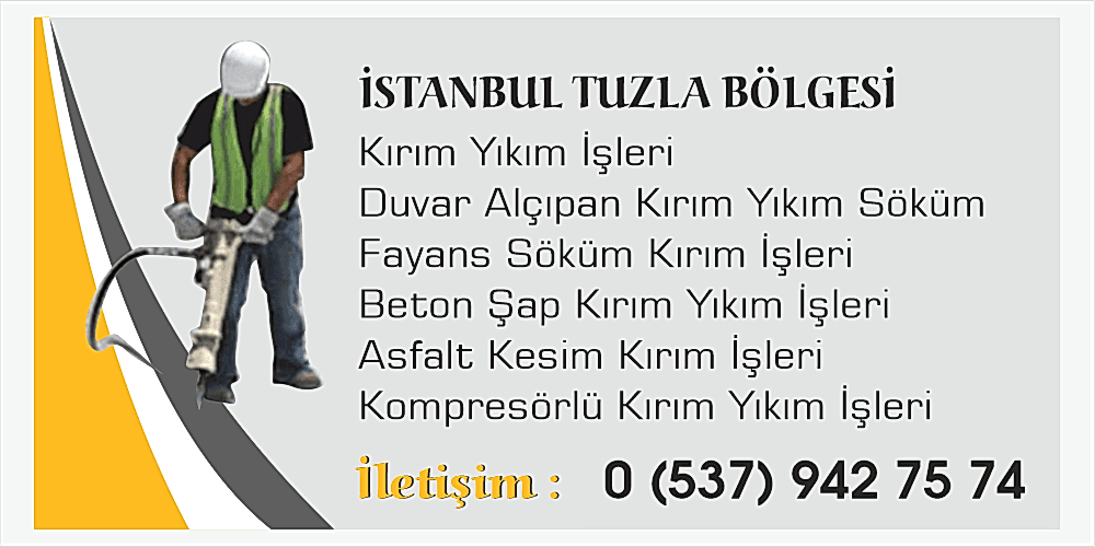 Tuzla Asfalt Kesim Beton Kesim Şap Kırım İşleri